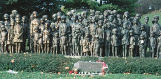 Lidice WW2 monument