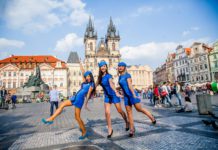 Old Towns Square Prague & Our stewardess