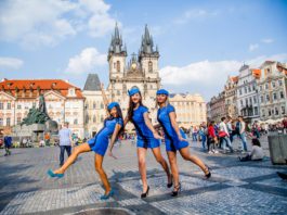 Old Towns Square Prague & Our stewardess