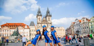 Old Towns Square Prague & Our stewardess