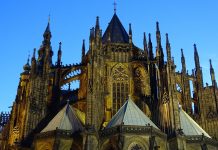Where is Prague located? Town in heart of Europe