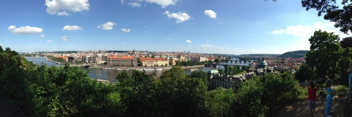 View from Letna hill Prague View from Letna hill Prague