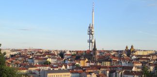 This great building enables its visitors a magnificent 360° prospect accompanied by capsules, restaurant with bistro or bar and six-suite. The Tower Park Prague shows a garden restaurant with the summer terrace. There is also a professional minigolf court in the compound of Mahlerovy sady which was in use since June 2014. The greatest ones This building stands for the highest building in the whole Czech Republic and also for the highest observatory in the Czech Republic. Its total height is 216 meters and its capacity is 300 people. There are also two lifts for the public and one service lift too. There are amazing 736 steps. Its history and some technical information The TV Tower in Žižkov was erected from 1985 to 1992 thanks to the design of Ing. Arch. Václav Aulický and Dr. Ing. Kozák. However, the local people were not satisfied with the building because of the contrast of high-tech architecture and its historic neighborhood of Zizkov. It should be mentioned that in these days it is the dominant of the city of Prague and its panorama. Refurbishment of its interior and the brand new name During the years 2011 and 2012 the tower was under a complete refurbishment of its interior and thanks to the experience team of Czech architects and artists there was added also the new space and interactive environment too. In addition, the TV Tower bore the new name – the Tower Park Praha. Technical point of view This television transmitter tower stands for the great technical development as the Tower oscillation were eliminated by pendulums inside it consisting of three cylindrical steel tubes with nine cabins. Crawling babies Another dominant was added in here in 2000 – sculptures named Babies by the Czech artist David Černý who is world-famous for its controversial (there is for example another controversial work – Entropa which could be seen on the building of the EU Council headquarters in 2009).