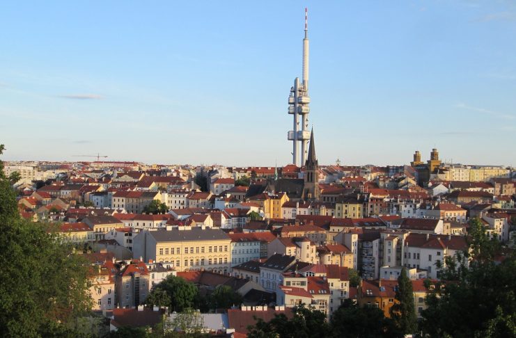 This great building enables its visitors a magnificent 360° prospect accompanied by capsules, restaurant with bistro or bar and six-suite. The Tower Park Prague shows a garden restaurant with the summer terrace. There is also a professional minigolf court in the compound of Mahlerovy sady which was in use since June 2014. The greatest ones This building stands for the highest building in the whole Czech Republic and also for the highest observatory in the Czech Republic. Its total height is 216 meters and its capacity is 300 people. There are also two lifts for the public and one service lift too. There are amazing 736 steps. Its history and some technical information The TV Tower in Žižkov was erected from 1985 to 1992 thanks to the design of Ing. Arch. Václav Aulický and Dr. Ing. Kozák. However, the local people were not satisfied with the building because of the contrast of high-tech architecture and its historic neighborhood of Zizkov. It should be mentioned that in these days it is the dominant of the city of Prague and its panorama. Refurbishment of its interior and the brand new name During the years 2011 and 2012 the tower was under a complete refurbishment of its interior and thanks to the experience team of Czech architects and artists there was added also the new space and interactive environment too. In addition, the TV Tower bore the new name – the Tower Park Praha. Technical point of view This television transmitter tower stands for the great technical development as the Tower oscillation were eliminated by pendulums inside it consisting of three cylindrical steel tubes with nine cabins. Crawling babies Another dominant was added in here in 2000 – sculptures named Babies by the Czech artist David Černý who is world-famous for its controversial (there is for example another controversial work – Entropa which could be seen on the building of the EU Council headquarters in 2009).