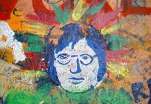 John Lennon Wall Prague - used to be ordinary like any other wall in Prague